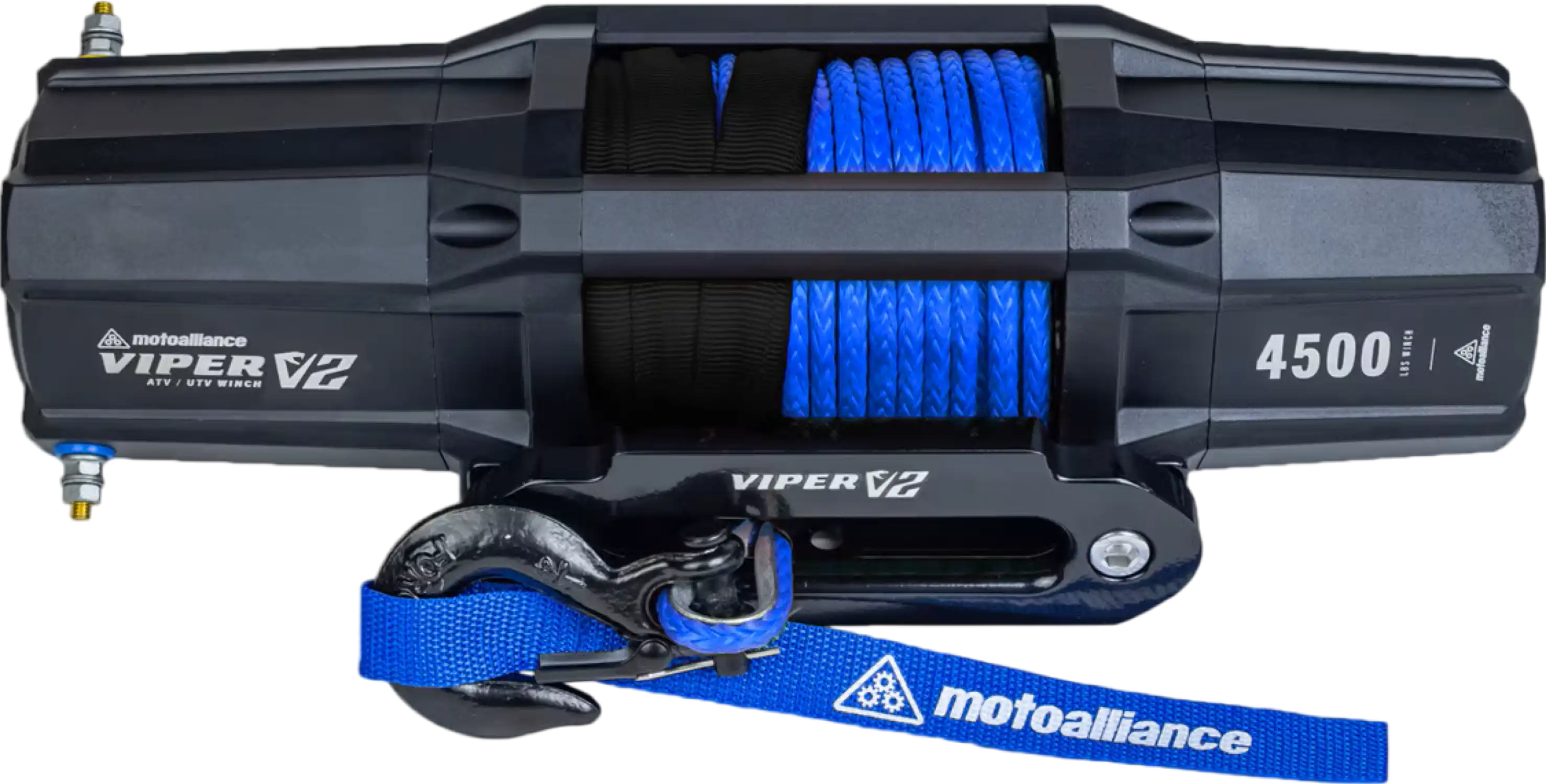 MotoAlliance Viper V2 ATV/UTV Winch Wide Spool 4500lbs New