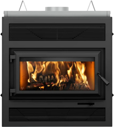 Ventis HE250R Wood Burning Fireplace with Blower 176 CFM 80,000 BTU 2,200 Sq. Ft New