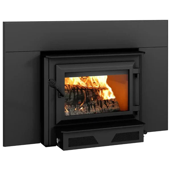 Ventis HEI240 Fireplace Insert Wood Burning with Blower 144 CFM 75,000 BTU 2,100 Sq. Ft New