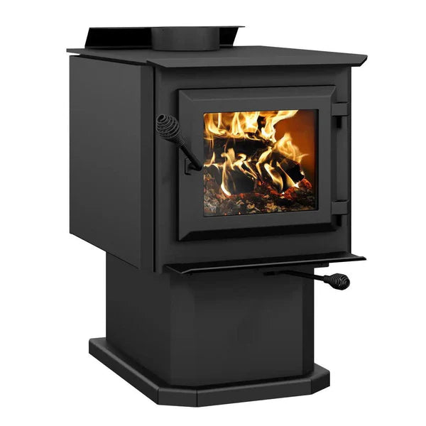 Ventis HES140 Wood Stove on Pedestal 1.4 Cubic Foot 45,000 BTU 1,200 Sq. Ft New