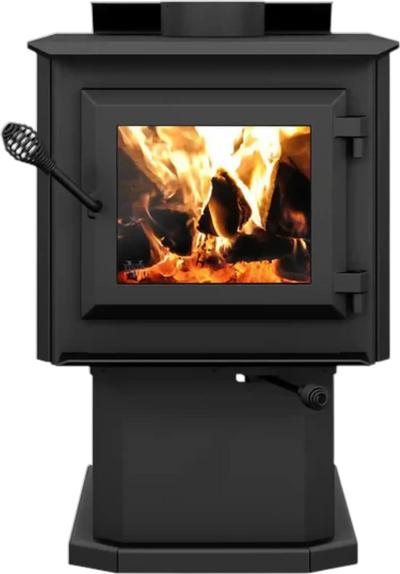 Ventis HES140 Wood Stove on Pedestal 1.4 Cubic Foot 45,000 BTU 1,200 Sq. Ft New