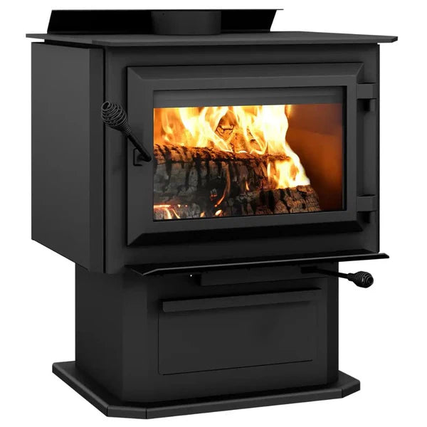 Ventis HES240 Wood Stove Single Door 2.4 Cubic Foot 75,000 BTU 2,100 Sq. Ft New
