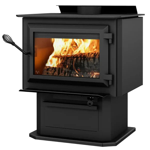 Ventis HES240 Wood Stove Single Door 2.4 Cubic Foot 75,000 BTU 2,100 Sq. Ft New