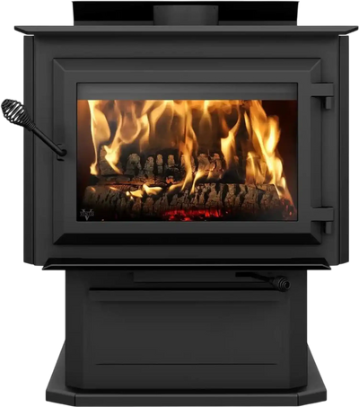 Ventis HES350 Wood Stove on Pedestal 3.5 Cubic Foot 110,000 BTU 2,700 Sq. Ft New