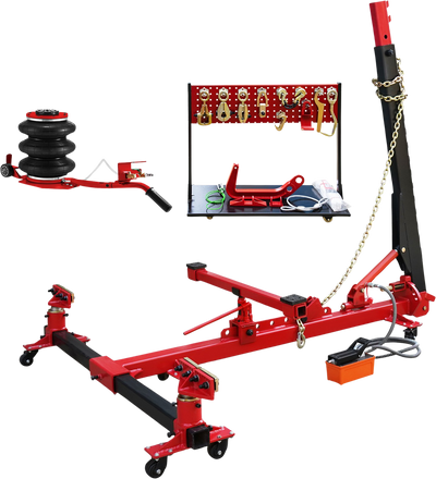 Vevor Auto Body Frame Straightener 6-Ton Air Pump 10,000 PSI Hydraulic Pump with Pulling Clamp Set New