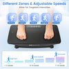 Vibration plate exercise machine with gravity sensor, featuring adjustable speeds for personalized workouts at home.