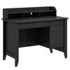 Costway Vintage Computer Desk with Storage Shelves and 4 Drawers 85976123 New