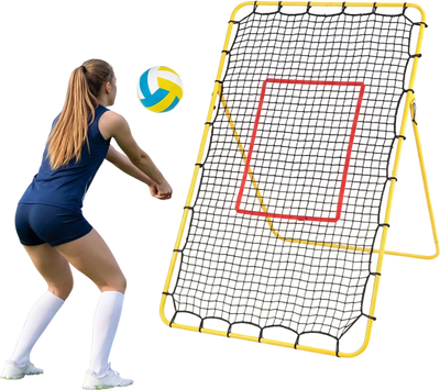 Costway Volleyball Rebounder Net Adjustable Angles Bumping Spiking 27550932 New