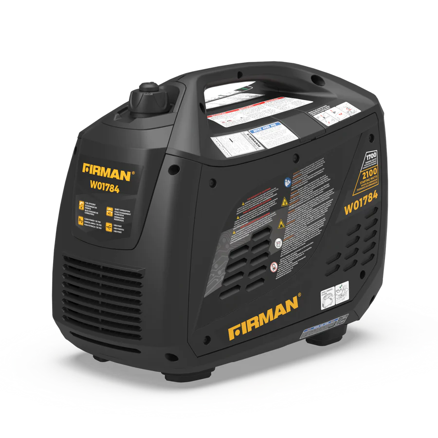 Firman W01781F Gas Inverter Generator 1700W/2100W Low THD Manufacturer RFB