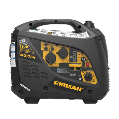 Firman W01784F Gas Inverter Generator 1700W/2100W 30 Amp Low THD Manufacturer RFB