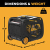 Firman W03385 3300W/3650W Inverter Generator Gas Portable with Electric Start CO Alert New