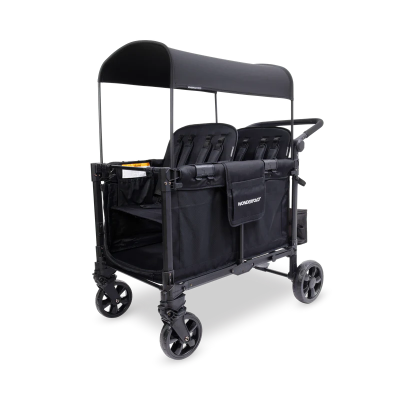 WonderFold W4 Elite Pro Stroller Wagon Push/Pull 4-Passenger Quad Stroller New