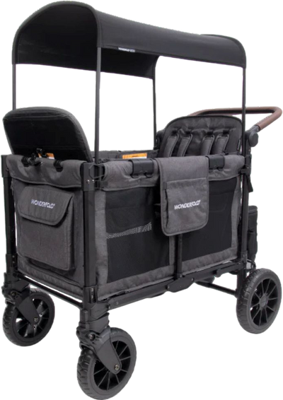 WonderFold W4 Luxe Pro Stroller Wagon Push/Pull 4-Passenger Quad Stroller New