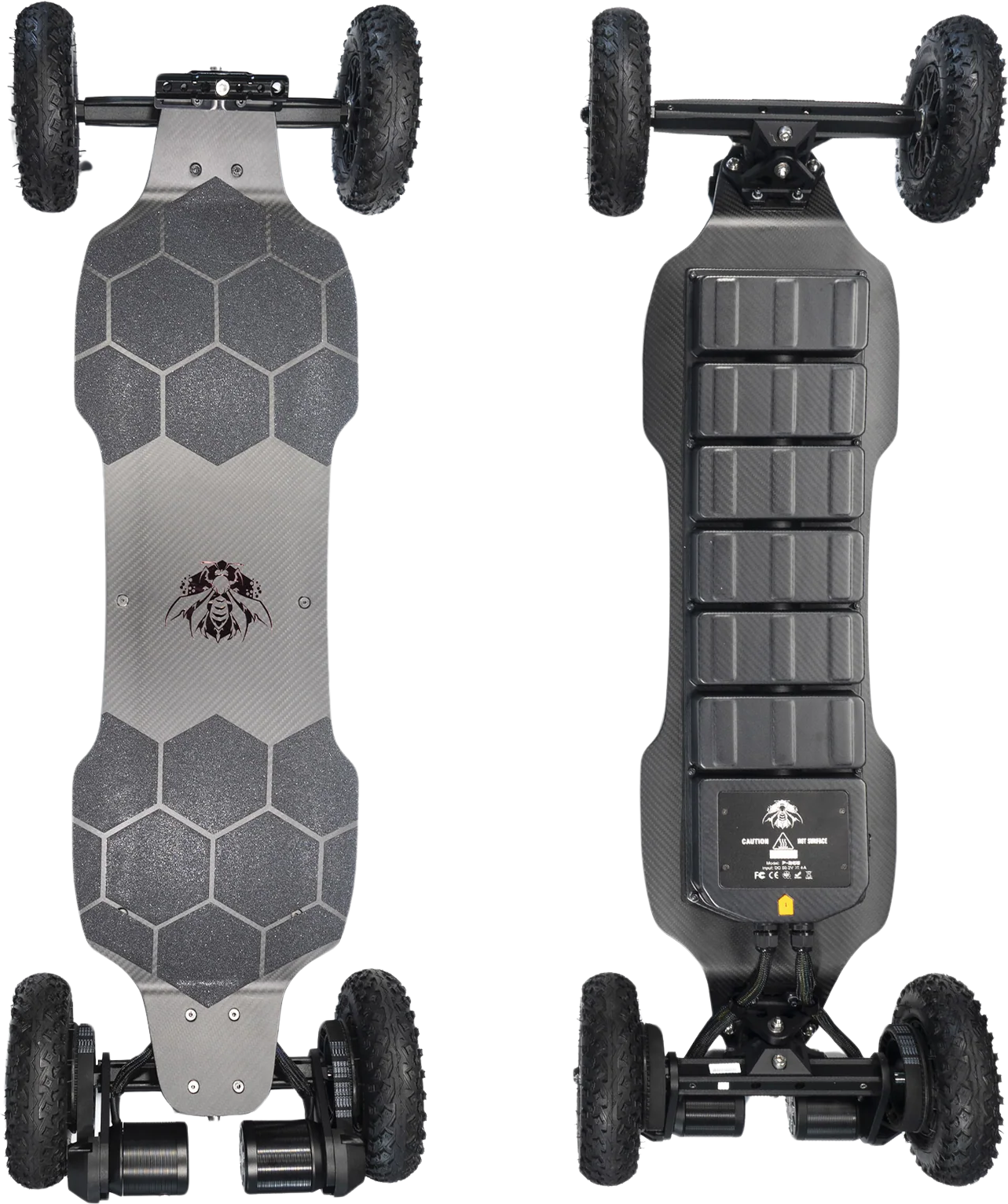 Raldey WASP Pro 12S6P Electric Skateboard 39 MPH 43 Mile Range Belt Drive 1500W New