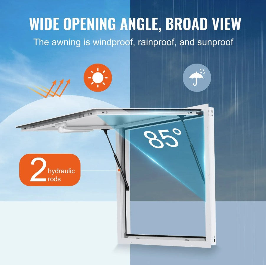 Vevor Concession Stand Serving Window 36" x 36" Food Truck Service Awning New