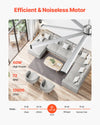 Vevor Ceiling Fan 96" 8 Blade No Light 6-Speed Remote Control Reversible Flush Mount New