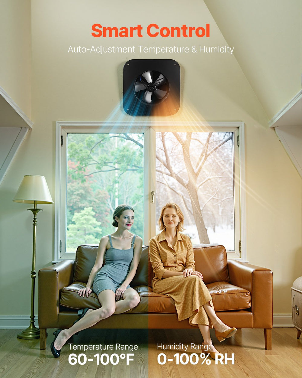 Vevor Solar Roof Attic Exhaust Fan 50W with Thermostat and Remote Control New