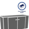 Absco Utility Bin Cover 7 x 3 Ft Metal Storage Shed Galvanized Steel New