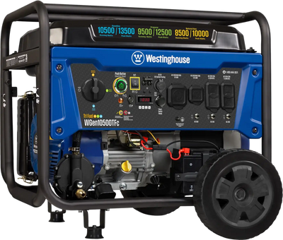 Westinghouse WGen10500TFc Tri-Fuel Generator 10500W/13500W 50 Amp Remote Start with CO Sensor New