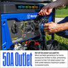 Westinghouse WGen10500TFc Tri-Fuel Generator 10500W/13500W 50 Amp Remote Start with CO Sensor New