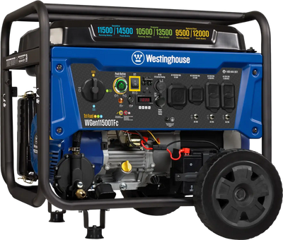Westinghouse WGen11500TFc Tri-Fuel Generator 11500W/14500W CO Sensor 50 Amp Remote Start New