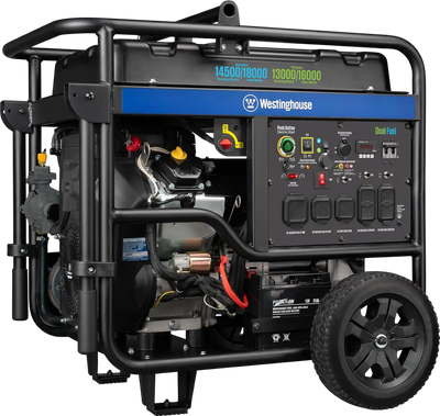 Westinghouse WGen14500DFc 14500W/18000W Generator Dual Fuel Gas Propane 50 Amp CO Sensor Remote Start New