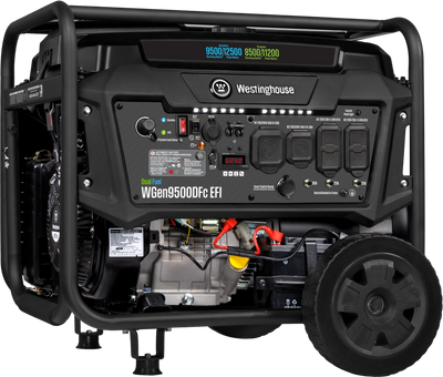 Westinghouse WGen9500DFc EFI Generator 9500/12500W Dual Fuel Gas Propane 50A Remote Start CO Sensor CARB New