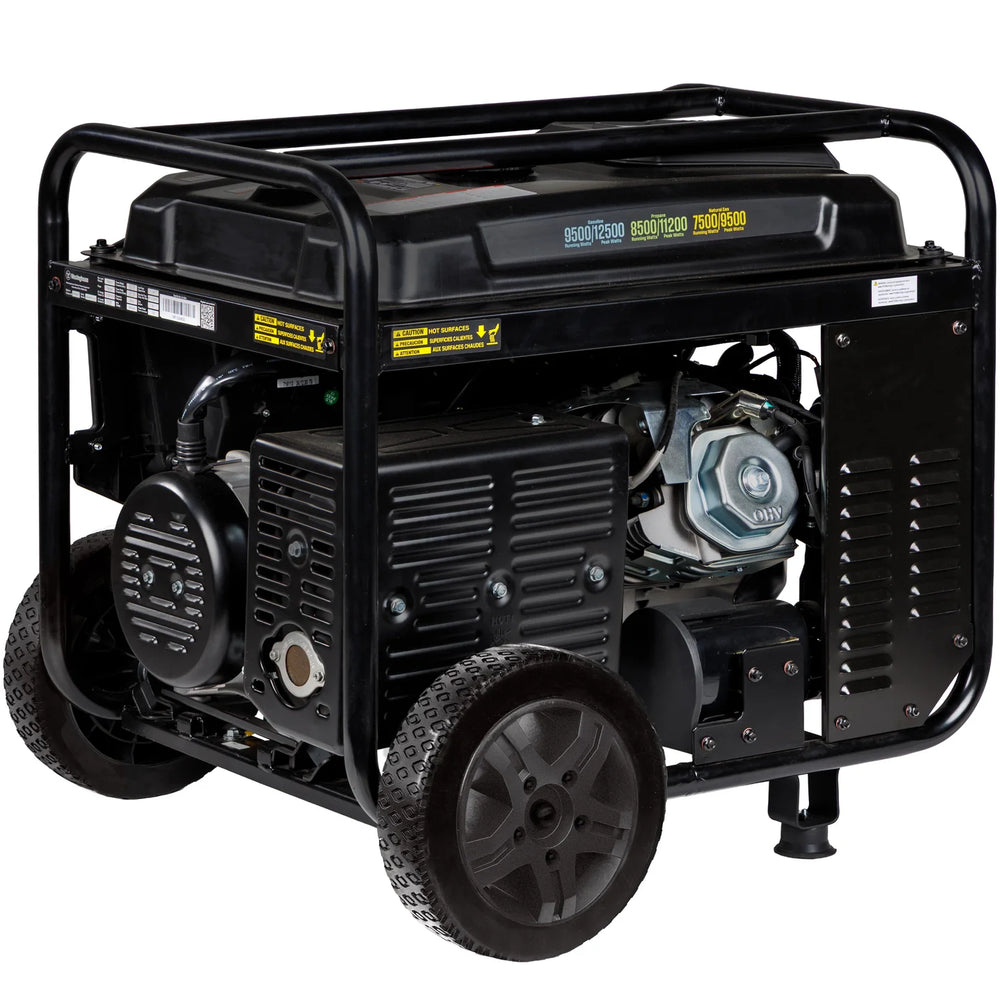 Westinghouse WGen9500TFc EFI Generator 9500/12500W Tri Fuel Gas Propane Natural Gas 50A Remote Start CO Sensor CARB New