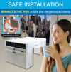 Soleus Air WS5-12HW-301 12000 BTU 115V Saddle Window Air Conditioner & Heater WiFi New