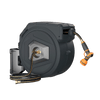 Giraffe Tools Premium Instant Glide Retractable Garden Hose Reel 5/8in 90ft Metal Bracket Dark Grey New