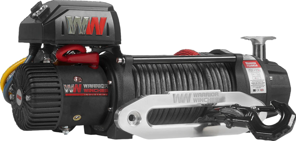 Warrior Winches T1000 Electric Winch 14,500 Lb Severe Duty 12-Volt Synthetic Rope New