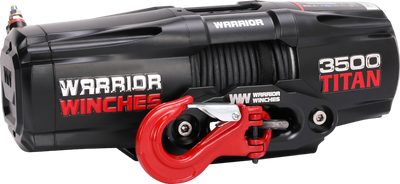 Warrior Winches Titan Electric Winch 3,500 Lb 12-Volt Synthetic Rope New