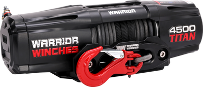 Warrior Winches Titan Electric Winch 4,500 Lb 12-Volt Synthetic Rope New