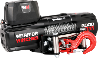 Warrior Winches Titan Electric Winch 6,000 Lb 12-Volt Steel Rope New