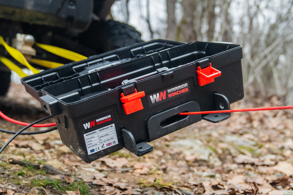 Warrior Winches Trojan Portable Utility Winch 4000 Lbs 12-Volt Synthetic Rope New