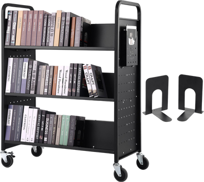 Vevor Book Cart 330 Lbs Capacity 39.4