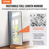 Vevor Full Length Mirror 71" x 31" Rectangular Floor Mirror Leaning Wall-Mounted Aluminum Alloy Frame New