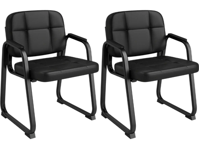 Costway Leather Waiting Room Guest Reception Chairs Set 58303132 New