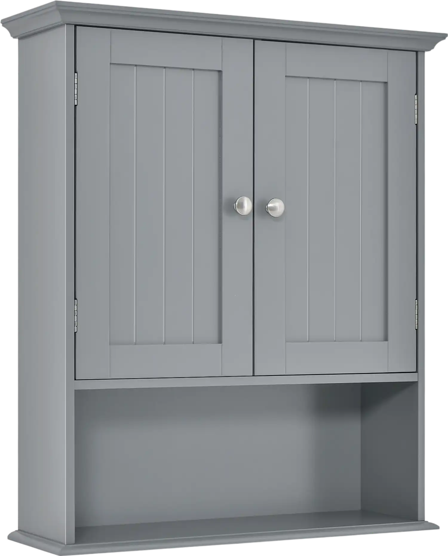 Costway Wall Mount Bathroom Storage Cabinet Organizer Doors Shelves 70692143 New