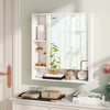 Wall Mounted  Bathroom Cabinet with Mirror Single Door-White - Gallery View 1 of 12
