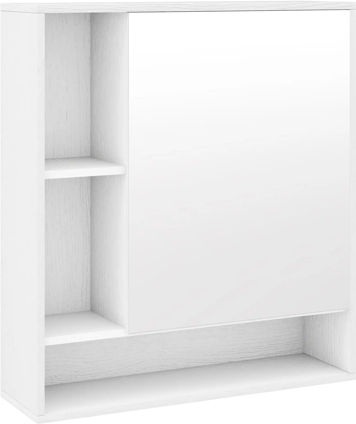 Costway Wall Mounted Bathroom Mirror Cabinet Single Door 96331427 New