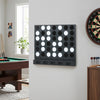 Wall-mounted Metal Connect-4 Game with Acrylic Discs-Black - Gallery View 1 of 10