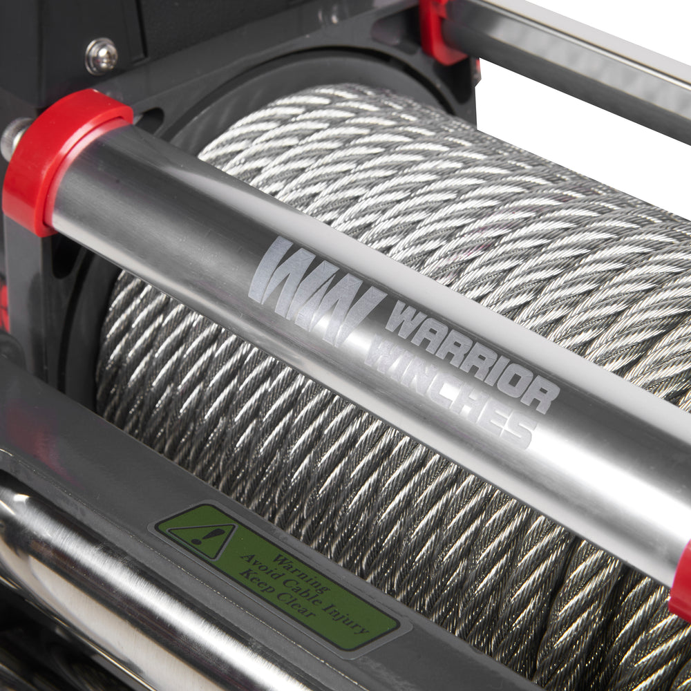 Warrior Winches Samurai Electric Winch 12,500 Lb 12-Volt Steel Rope New