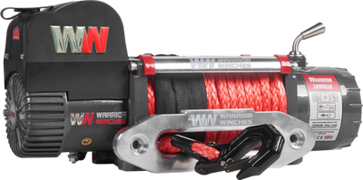 Warrior Winches Samurai Electric Winch 12,500 Lb 12-Volt Synthetic Rope New