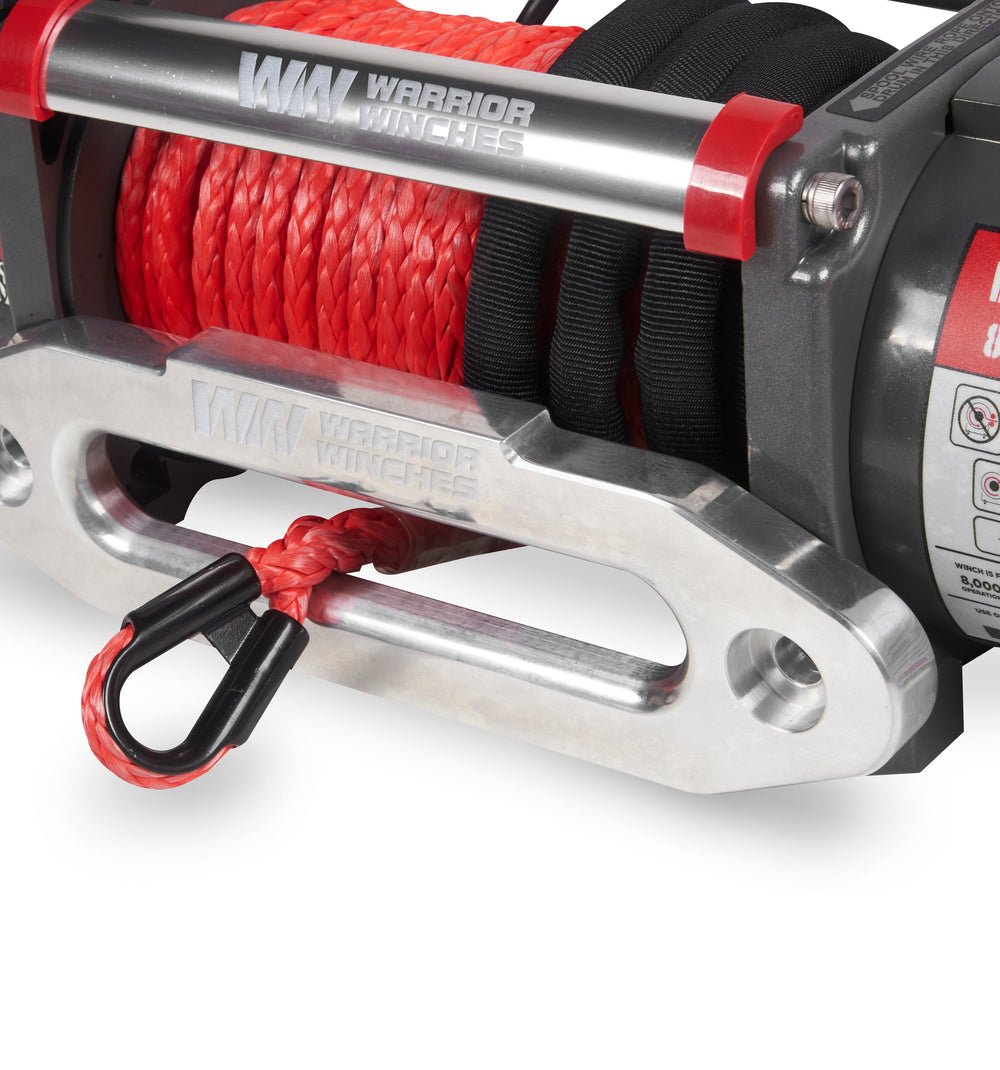Warrior Winches Samurai Electric Winch 8,000 Lb 12-Volt Synthetic Rope New