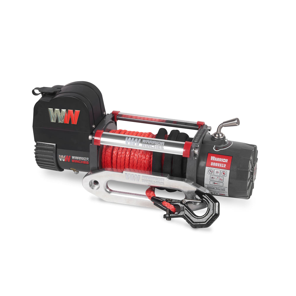 Warrior Winches Samurai Electric Winch 8,000 Lb 12-Volt Synthetic Rope New