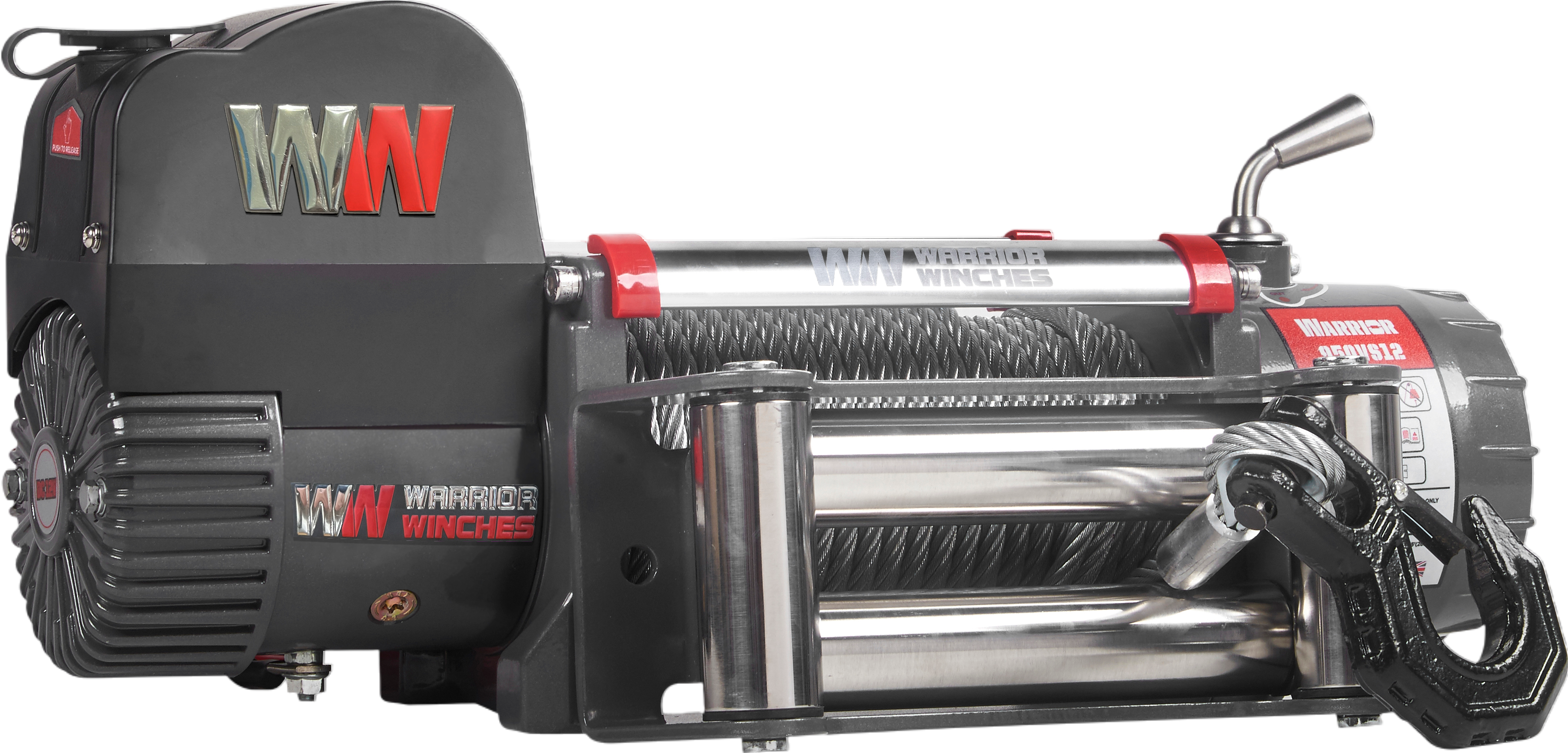 Warrior Winches Samurai Electric Winch 10,000 Lb 12-Volt Steel Rope New