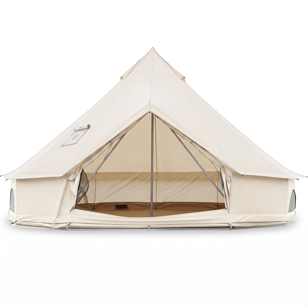 Waterproof Bell Tent with Stove Jack Accommodates and Mesh Windows Doors-L - Gallery View 1 of 1