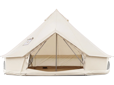 Costway Waterproof Bell Tent w/ Stove Jack Mesh Windows Doors 80361405 New