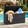Waterproof Lockable Outdoor Deck Box for Tools Cushions Pool-Black - Gallery View 1 of 11